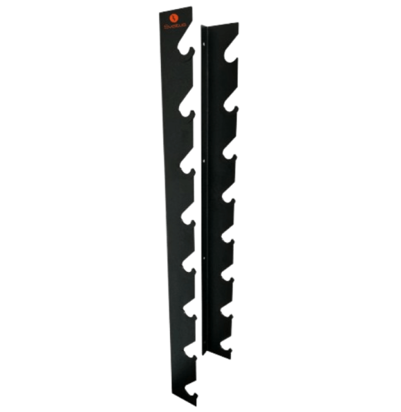 Wall mounted bars rack 135.5x11.5x4.5 cm