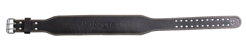Harbinger 4" Padded Leather Belt, Black