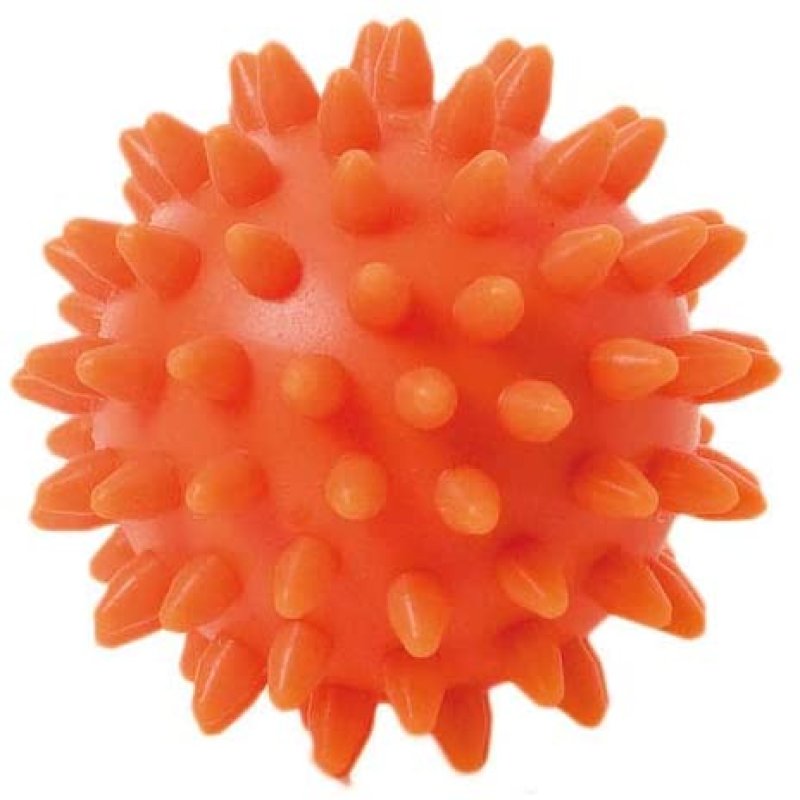 Spiky Massage Ball 6 cm 2 masāžas bumbu komplekts,oranžā krāsā