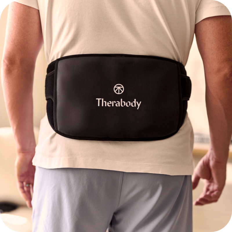Therabody ThermBack LED josta ar siltuma un vibrācijas terapiju