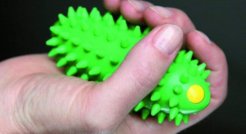 Masāžas bumbiņa Brasil (komplektā 2gb), zaļā krāsā