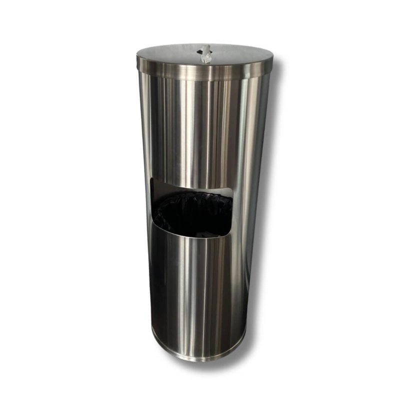 Stainless Steel Dispenser ROUND UP Silver