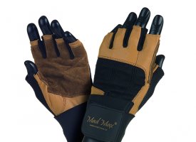 Mad Max Fitnesa cimdi PROFESSIONAL (brūni / melni) Mad Max Fitnesa cimdi PROFESSIONAL (brūni / melni)