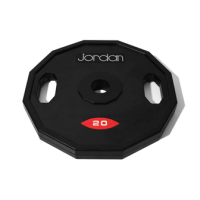 Gumijas olimpiskais svaru disks ar rokturiem Jordan Gumijas olimpiskais svaru disks ar rokturiem Jordan