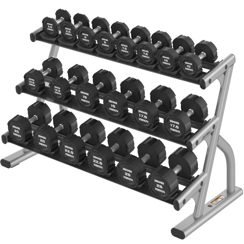 Life Fitness 3-Tier Saddle Dumbbell Rack (Short)