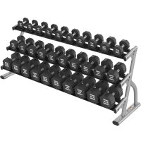 Life Fitness 3-Tier Saddle Dumbbell Rack (Long) Life Fitness 3-Tier Saddle Dumbbell Rack (Long)