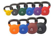 Colored Kettlebell with neoprene covering, different weights